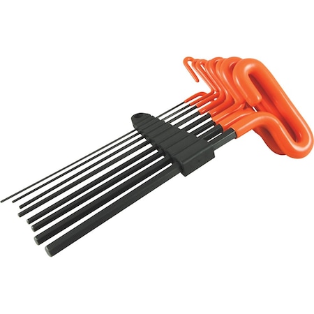 Dynamic Tools 8 Piece 9" Long Loop Handle, Metric Hex Key Set, 2mm - 10mm D043320